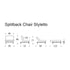 Splitback Styletto Easy Chair / Dark Wood